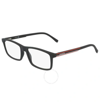 Lacoste Demo Rectangular Men's Eyeglasses L2858 317 54 In Black