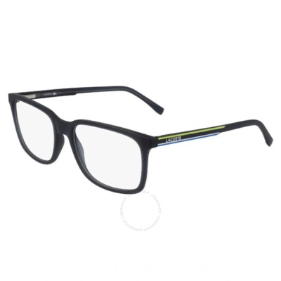 Lacoste Demo Rectangular Men's Eyeglasses L2859 024 57 In Dark / Grey