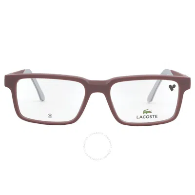 Lacoste Demo Rectangular Men's Eyeglasses L2922 603 53 In Burgundy