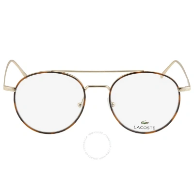 Lacoste Demo Round Men's Eyeglasses L2250 714 52 In Gold