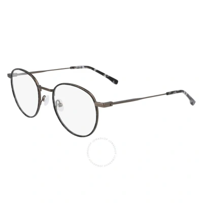 Lacoste Demo Round Men's Eyeglasses L2272 033 50 In Gun Metal / Gunmetal