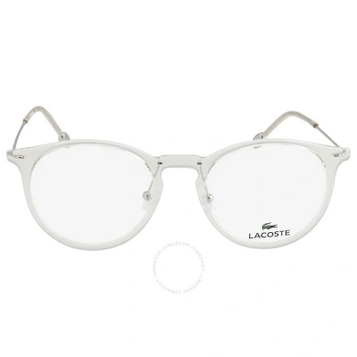 Lacoste Demo Round Unisex Eyeglasses L2846 662 49 In White