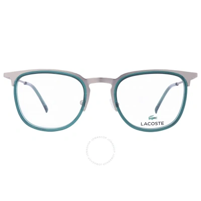 Lacoste Demo Sport Unisex Eyeglasses L2264 718 49 In Gold