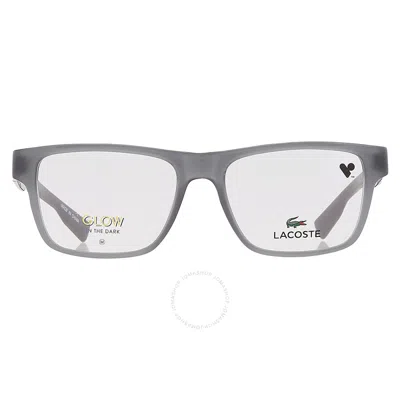 Lacoste Demo Square Kids Eyeglasses L3655 020 49 In Black