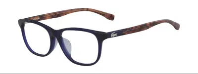 Lacoste Demo Square Unisex Eyeglasses L2801a 414 53 In Brown