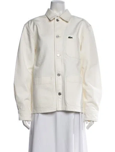 Pre-owned Lacoste Denim Jacket In Neutrals