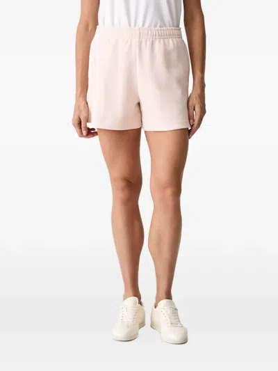 Lacoste Double Face Piqué Shorts In Pink