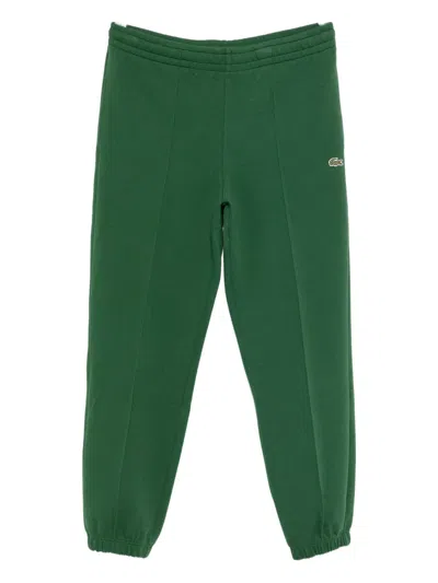 Lacoste Double-face Pique Trousers In Green