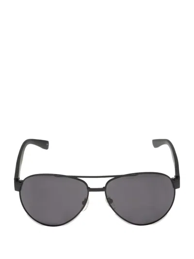 Lacoste Double-bridge Pilot-frame Sunglasses In Gray