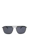 Lacoste Double-bridge Rectangle-frame Sunglasses In Gray