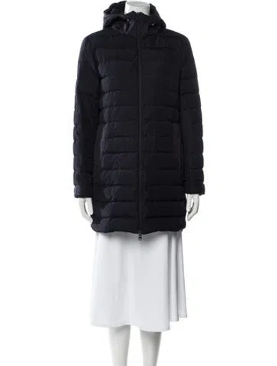 Pre-owned Lacoste Down Coat In Blue