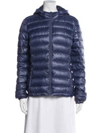 Pre-owned Lacoste Down Jacket In Blue
