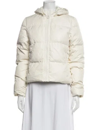 Pre-owned Lacoste Down Jacket W/ Tags In Neutrals