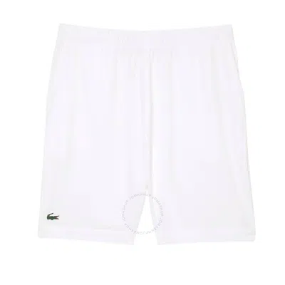 Lacoste Drawstring Elasticized Waist Shorts In White