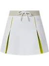 Lacoste Drawstring Mini Skirt In White