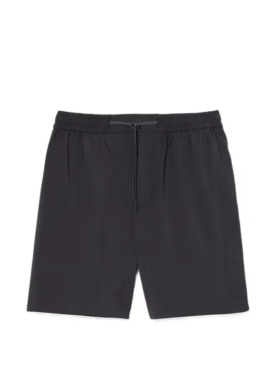 Lacoste Drawstring Piped Shorts In Brown