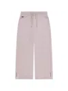 Lacoste Drawstring Split Track Pants In Pink