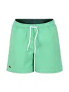 Shop Lacoste Drawstring Swimming Shorts In Green
