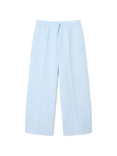 Lacoste Drawstring-waist Pintuck-detail Track Pants In Blue