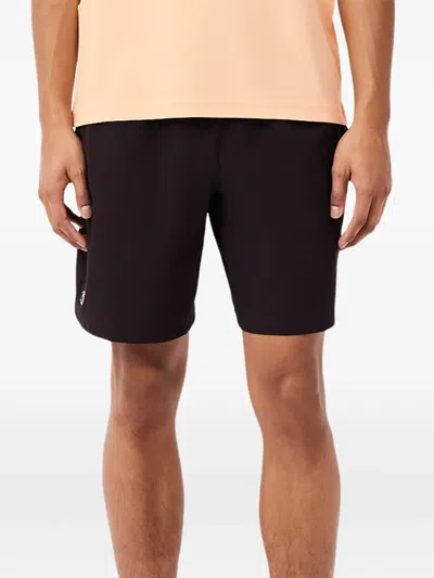 Lacoste Drawstring-waistband Shorts In Black