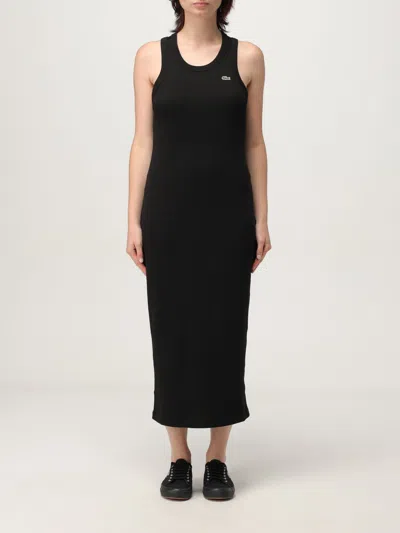 LACOSTE DRESS LACOSTE WOMAN COLOR BLACK,H09438002
