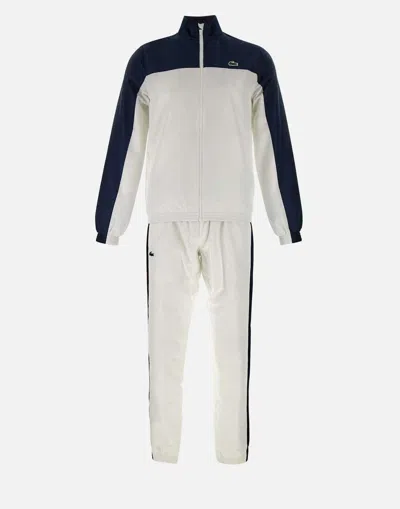 Lacoste Sport Suit Recycled Polyester Logos In Neutral