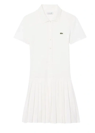 Lacoste Dresses Cream In Panna Pastello