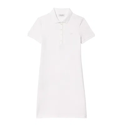 Lacoste Dresses White In Bianco Neutri