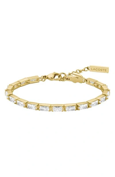 Lacoste Duchess Crystal Bracelet In Gold