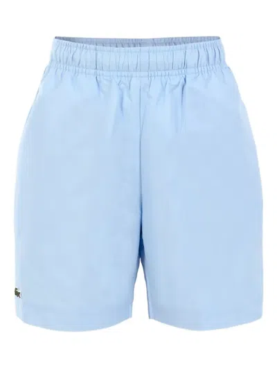 Lacoste Kids' Elastic-waistband Shorts In Blue