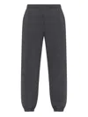 Lacoste Elasticated-cuff Joggers In Gray