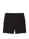 Lacoste Elasticated Jersey Shorts In Brown
