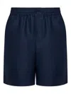 Lacoste Elasticated-waist Shorts In Blue
