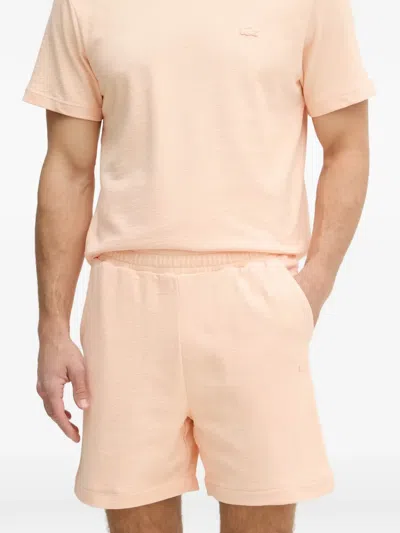Lacoste Elasticated-waist Shorts In Pink