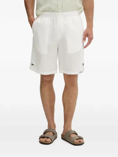 Lacoste Elasticated-waist Shorts In White