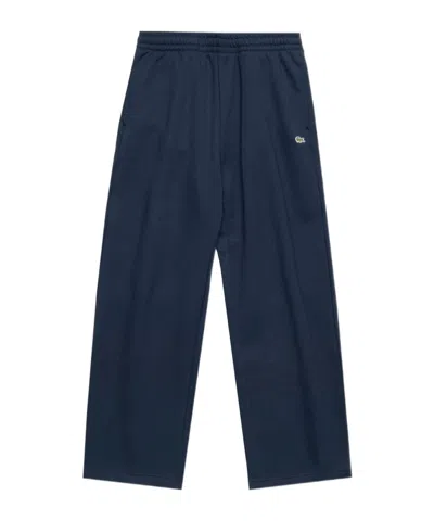 Lacoste Elastic-waist Sweatpants In Blue