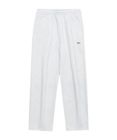 Lacoste Elastic-waist Sweatpants In Silver