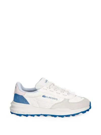 Lacoste Elite Active Evo Logo-patch Panelled Sneakers In White