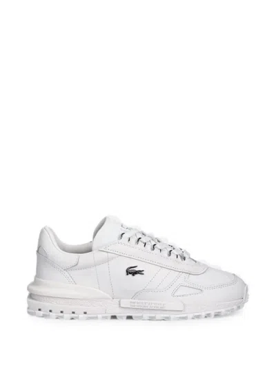 Lacoste Elite Active Logo-plaque Cleated-sole Sneakers In White