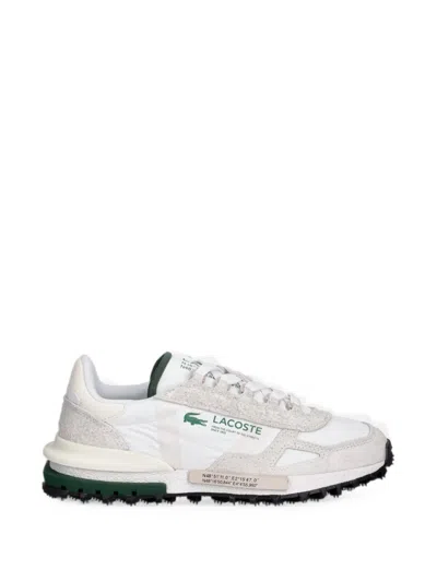Lacoste Elite Active Logo-print Panelled Sneakers In White