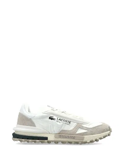 Lacoste Elite Active Panelled Lace-up Sneakers In Neutral