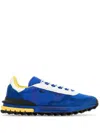 Lacoste Elite Active Textile Sneakers In Blue