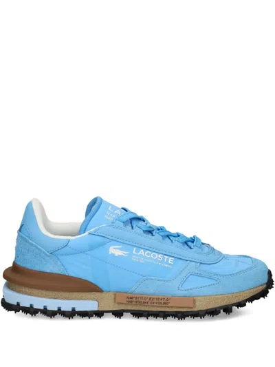 Lacoste Elite Active Suede Leather Sneakers In Blue