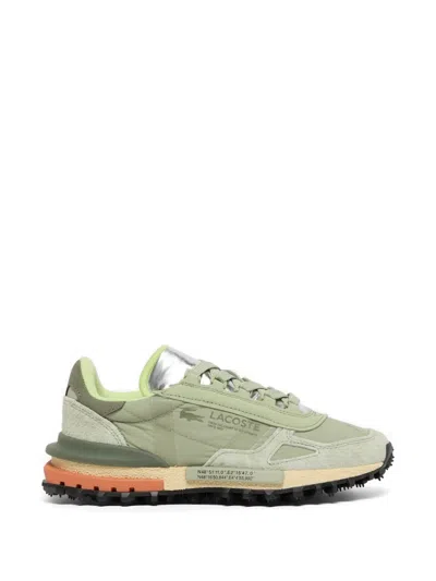 Lacoste Elite Active Panelled Sneakers In Green