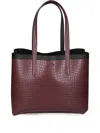 Lacoste Embossed Handle Tote Bag In Red
