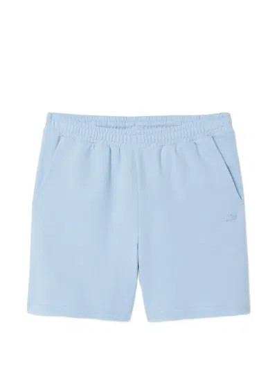Lacoste Embossed Logo Shorts In Blue