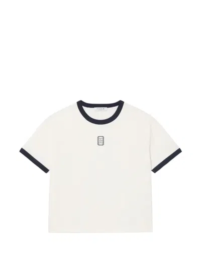 Lacoste Embroidered Badge Jersey T-shirt In Multi