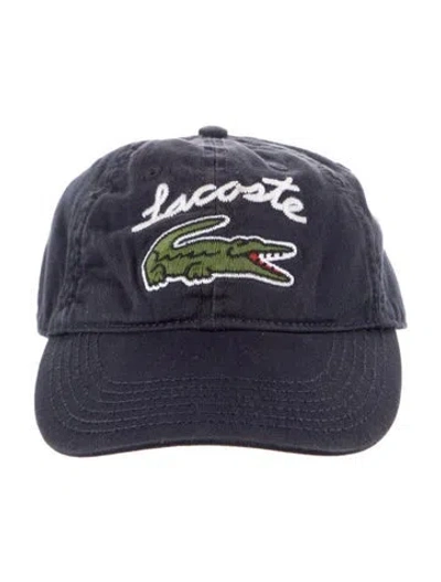 Pre-owned Lacoste Embroidered Baseball Cap In Blue