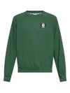 Lacoste Embroidered-emblem Sweatshirt In Green