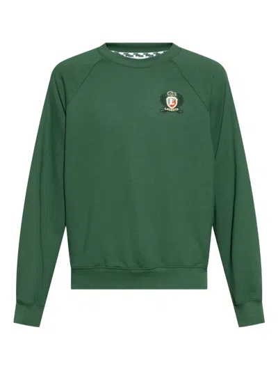 Lacoste Embroidered-emblem Sweatshirt In Green